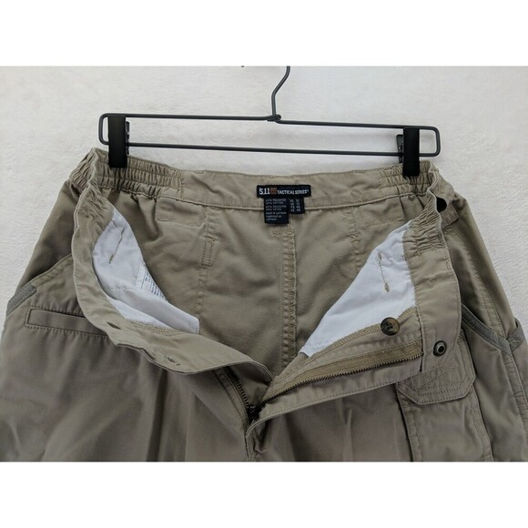 5.11 Tactical Series 73308 Cargo Shorts Mens 32 Utility Ripstop Tan - Picture 14 of 16